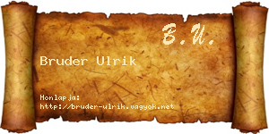 Bruder Ulrik névjegykártya